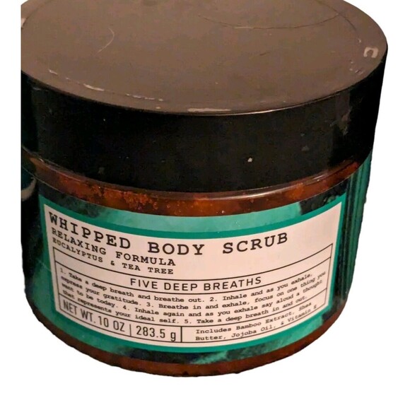 Five Deep Breaths Eucalyptus & Tea Tree Bath Set - Wash, Scrub, Body Cream - NEW - Picture 4 of 13